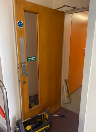 Commercial door repair by Avanti Doors