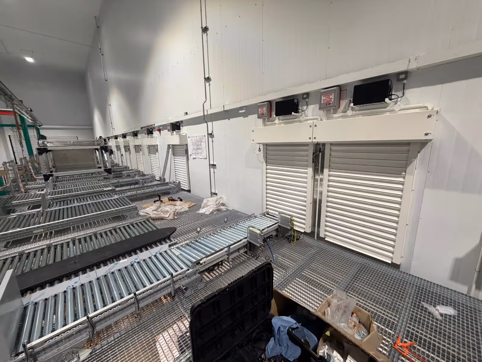 Fire Shutters over Conveyors — Alconbury, Cambridgeshire